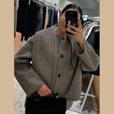 LIZAKOSHT  -  Solid Wool Cape Style Coat Women Scarf Detail Button Front Full Sleeve Loose Jacket 2025 Autumn Elegant Female Casual Outerwear